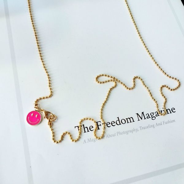 ladies personality glasses chain cute smile eyewears cord holder neck strap fashion women metal eye wear accessories gold sliver, Silver
ladies personality glasses chain cute smile eyewears cord holder neck strap fashion women metal eye wear accessories gold sliver, Silver