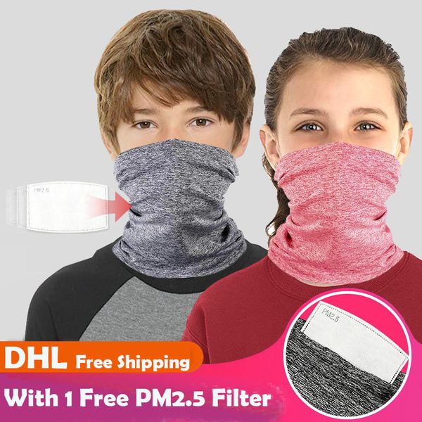 dhl shipping kids scarf bandanas with pm 2.5 filters children protective face mask cover solid color neck gaiter girls boys headband fy7146
dhl shipping kids scarf bandanas with pm 2.5 filters children protective face mask cover solid color neck gaiter girls boys headband fy7146