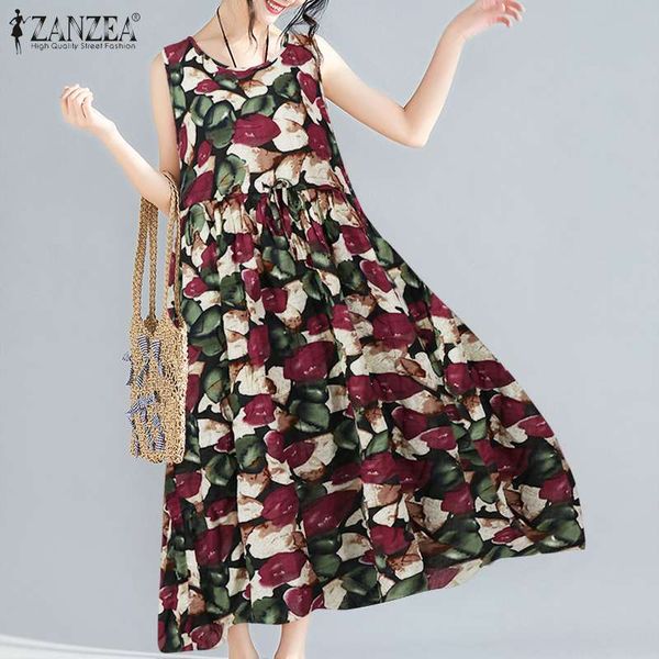 zanzea 2020 kaftan printed maxi dress women's summer sundress casual sleeveless tunic vestido female o neck robe oversized 5xl, Black;gray
zanzea 2020 kaftan printed maxi dress women's summer sundress casual sleeveless tunic vestido female o neck robe oversized 5xl, Black;gray
