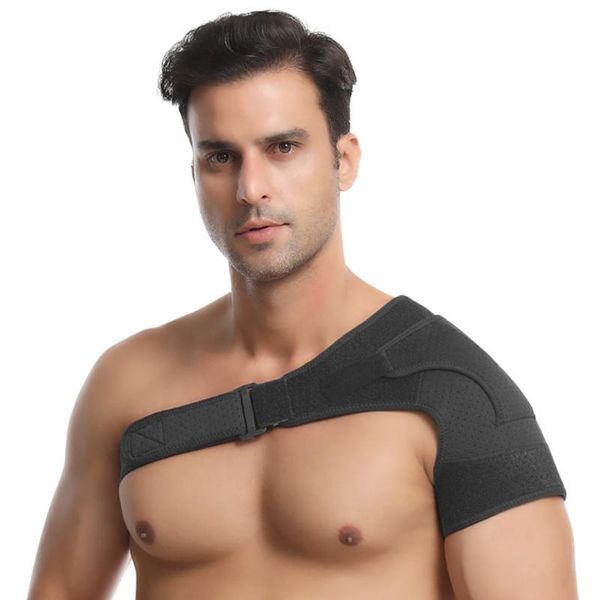 gobygo 1pcs adjustable shoulder brace shoulder support with pressure pad for prevention, sprain,soreness,tendinitis, Black;blue 
gobygo 1pcs adjustable shoulder brace shoulder support with pressure pad for prevention, sprain,soreness,tendinitis, Black;blue
