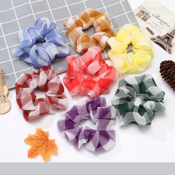 2020 new korean simple headwear sweet cute ins plaid chiffon fabric large intestine hair ring for women fashion hair accessories
2020 new korean simple headwear sweet cute ins plaid chiffon fabric large intestine hair ring for women fashion hair accessories