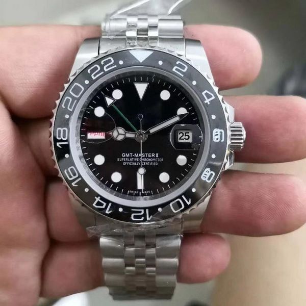 luxury mens wristwatch basel red blue sapphire galss stainless steel watch 126600 automatic movement gmt ii mens watch, Slivery;brown
luxury mens wristwatch basel red blue sapphire galss stainless steel watch 126600 automatic movement gmt ii mens watch, Slivery;brown