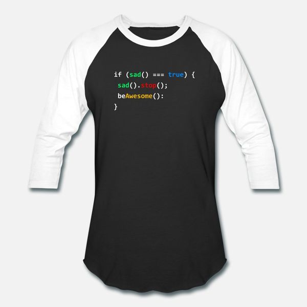 if sad be awesome coding programming nerd job gift t shirt men knitted cotton euro size s-3xl normal interesting comical summer style
if sad be awesome coding programming nerd job gift t shirt men knitted cotton euro size s-3xl normal interesting comical summer style
