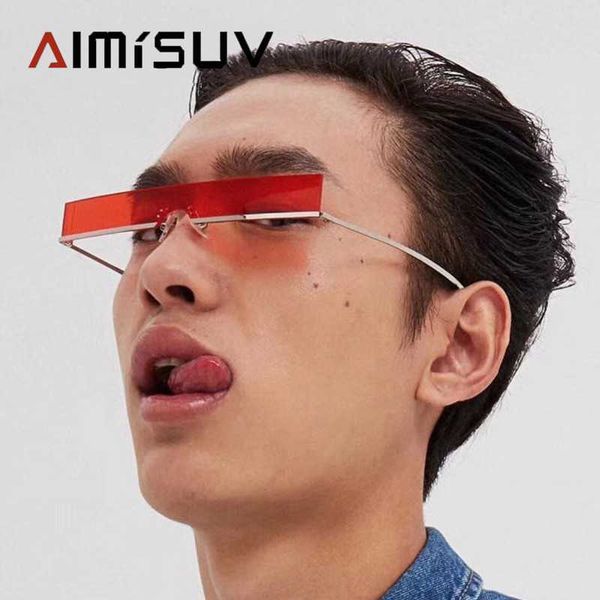 aimisuv new fashion rectangle sunglasses men 2020 trend women brand designer red black clear lens metal frames sun glasses, White;black
aimisuv new fashion rectangle sunglasses men 2020 trend women brand designer red black clear lens metal frames sun glasses, White;black