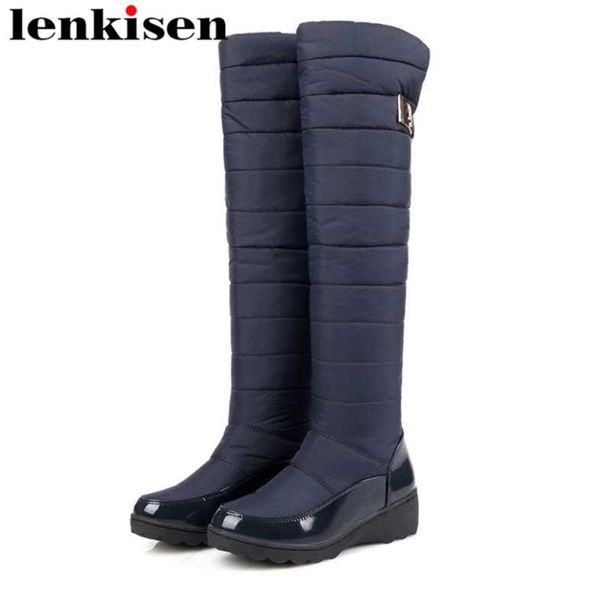 lenkisen new arrival selling pu plus size thick med bottom platform round toe slip on metal decoration thigh high boots l3b, Black
lenkisen new arrival selling pu plus size thick med bottom platform round toe slip on metal decoration thigh high boots l3b, Black