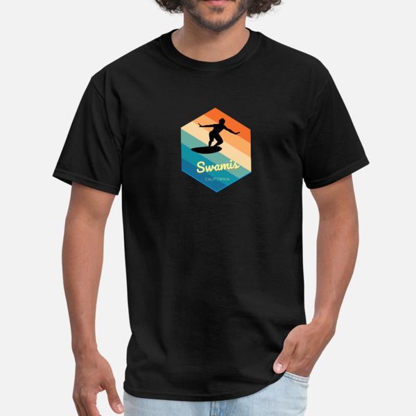 swamis california surfing t shirt men designer 100% cotton size s-3xl standard cute breathable summer style leisure shirt