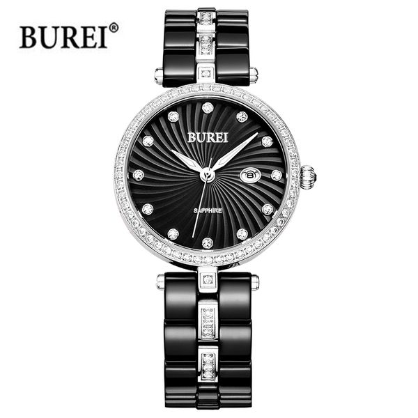 burei ladies watch women gold silver waterproof fashion sapphire crystal ceramic quartz wrist watch clock saat relogio feminino, Slivery;brown
burei ladies watch women gold silver waterproof fashion sapphire crystal ceramic quartz wrist watch clock saat relogio feminino, Slivery;brown