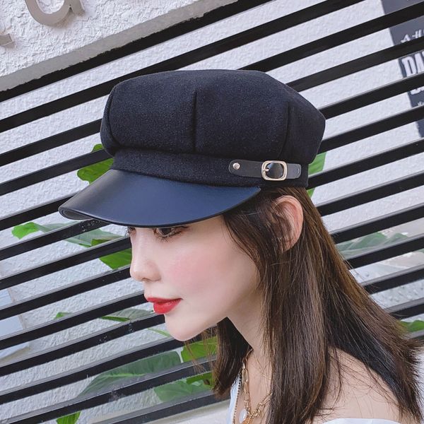 fashion autumn and winter wild beret hat female korean version british octagonal hats retro solid color woolen painter hats, Blue;gray
fashion autumn and winter wild beret hat female korean version british octagonal hats retro solid color woolen painter hats, Blue;gray