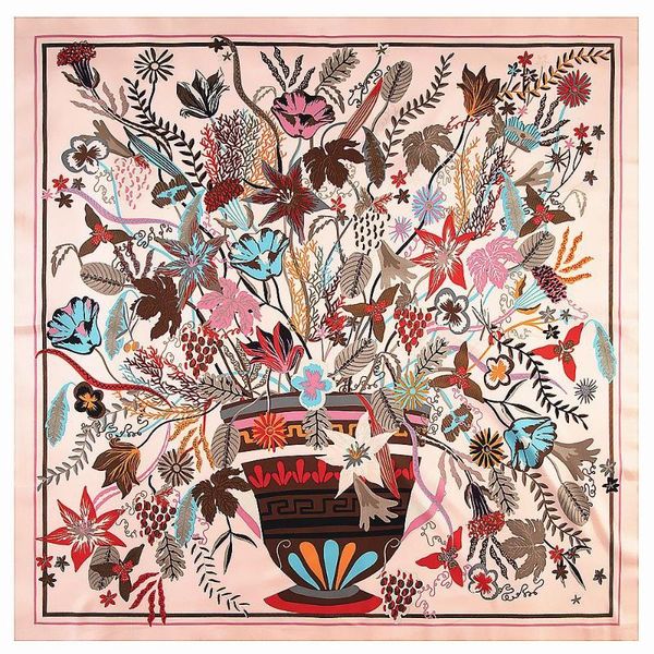 twill silk women scarf 130*130 cm pink flower print square scarves gift fashion shawls echarpes foulards femme wrap bandanas, Blue;gray
twill silk women scarf 130*130 cm pink flower print square scarves gift fashion shawls echarpes foulards femme wrap bandanas, Blue;gray