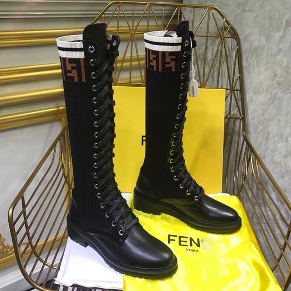 new fashion luxury ladies winter ankle boots 2020 new fashion womens low-heeled knee high boots socks boots with box, Black
new fashion luxury ladies winter ankle boots 2020 new fashion womens low-heeled knee high boots socks boots with box, Black