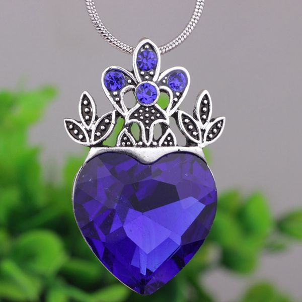 valentine's day necklace blue red heart crown necklace queen of hearts costume fan jewelry, Silver
valentine's day necklace blue red heart crown necklace queen of hearts costume fan jewelry, Silver