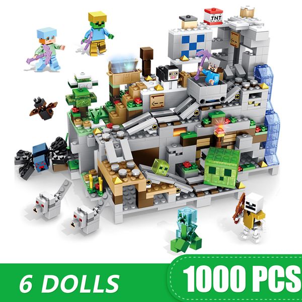 building blocks compatible legoing minecrafts mine my worlds the mountain cave gift for boys girls children model toys
building blocks compatible legoing minecrafts mine my worlds the mountain cave gift for boys girls children model toys