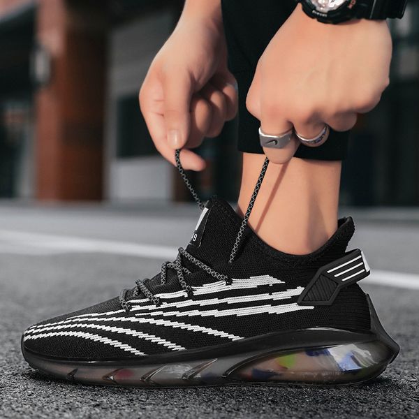 lace-up shoes lightweight comfortable sneakers breathable mesh sneakers fashion mens casual shoes zapatillas hombre, Black
lace-up shoes lightweight comfortable sneakers breathable mesh sneakers fashion mens casual shoes zapatillas hombre, Black
