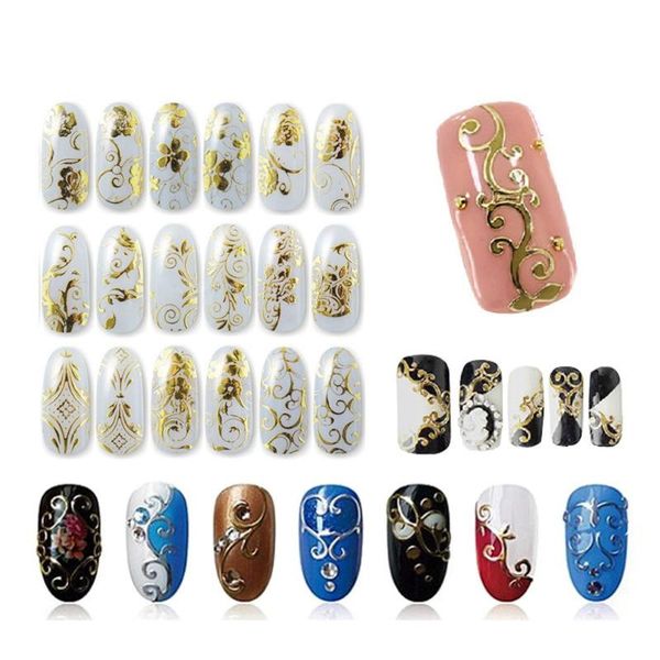 1 sheet 108 designs embossed hollow flower nail art sticker 3d self-adhesive diy foil decal various glitter nail art decor, Black
1 sheet 108 designs embossed hollow flower nail art sticker 3d self-adhesive diy foil decal various glitter nail art decor, Black