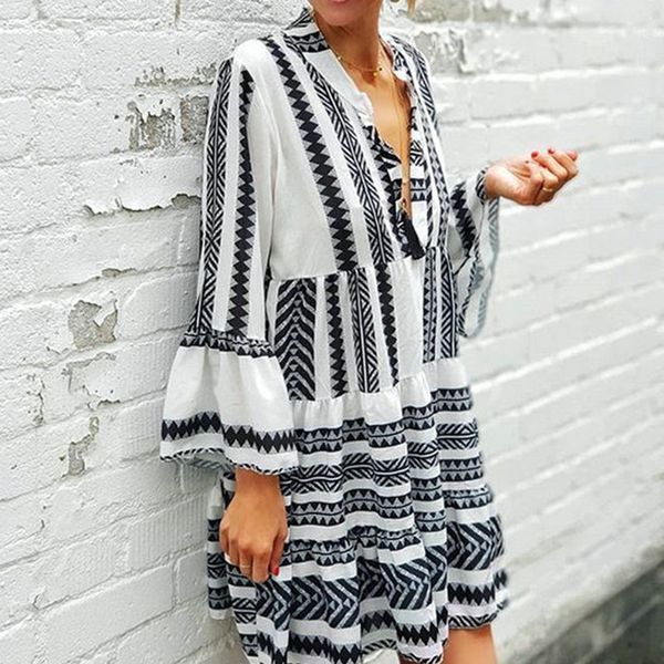 casual dresses uideazone boho striped geometry print women dress bohemian loose flare sleeve v neck ladies 2021 summer beach vestidos, Black;gray
casual dresses uideazone boho striped geometry print women dress bohemian loose flare sleeve v neck ladies 2021 summer beach vestidos, Black;gray
