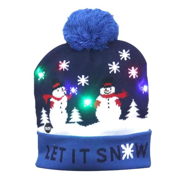 led light-up christmas hat festival holiday xmas santa hat warm knitted winter berets snapback lights flashing cap 2020, Blue;gray
led light-up christmas hat festival holiday xmas santa hat warm knitted winter berets snapback lights flashing cap 2020, Blue;gray