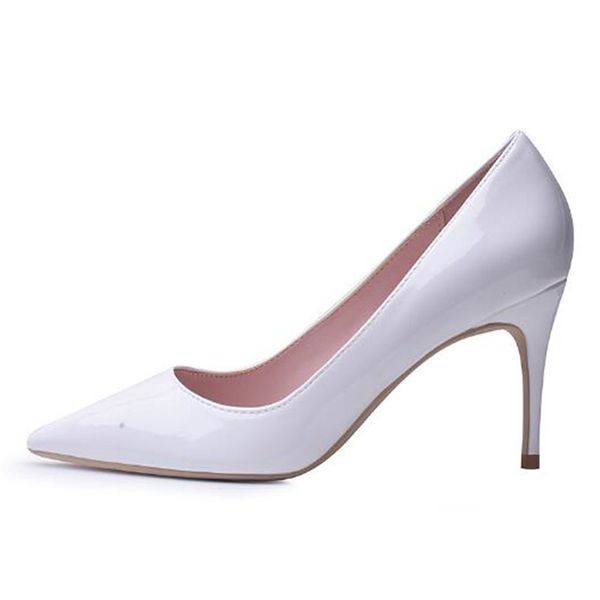 women pumps patent leather slip on 8cm thin high heels pointed toe office & career party wedding shallow women shoes 2020, Black
women pumps patent leather slip on 8cm thin high heels pointed toe office & career party wedding shallow women shoes 2020, Black