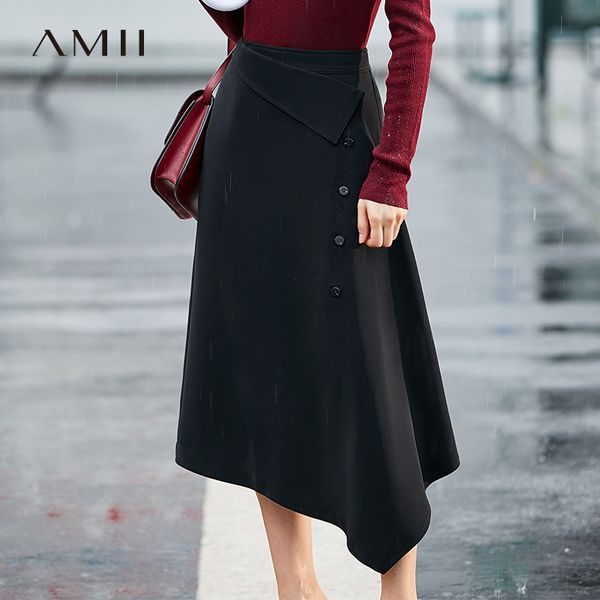 skirts amii minimalism autumn fashion waist design aline women skirt causal irregular hem solid calf-length female 12040314, Black
skirts amii minimalism autumn fashion waist design aline women skirt causal irregular hem solid calf-length female 12040314, Black