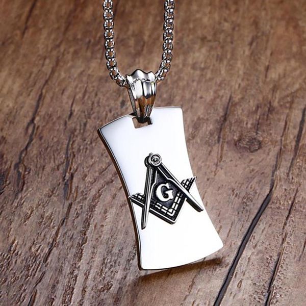 stainless steel masonic dog tag pendant necklace asonry jewellery gift men women masonic om, Silver 
stainless steel masonic dog tag pendant necklace asonry jewellery gift men women masonic om, Silver