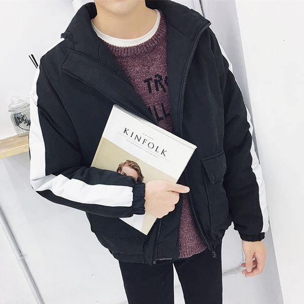 japanese winter suit colouring hat, cotton jacket, men's thick loose warm jacket. kg-160, Black
japanese winter suit colouring hat, cotton jacket, men's thick loose warm jacket. kg-160, Black