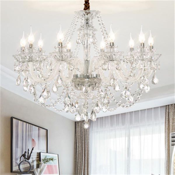 european style living room led crystal chandelier luxury duplex floor pendant lamp bedroom lamp modern minimalist restaurant pendant light
european style living room led crystal chandelier luxury duplex floor pendant lamp bedroom lamp modern minimalist restaurant pendant light