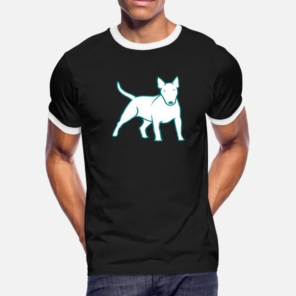 bull terrier bully 2c t shirt men customize tee shirt round collar graphic comfortable spring standard shirt