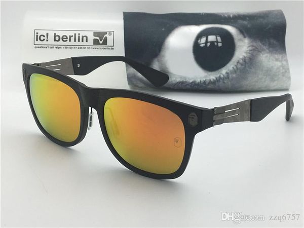 german designer brand sunglasses ic model lba 001 ultra-light without screw memory alloy glasses removable plastic square frame with box, White;black
german designer brand sunglasses ic model lba 001 ultra-light without screw memory alloy glasses removable plastic square frame with box, White;black