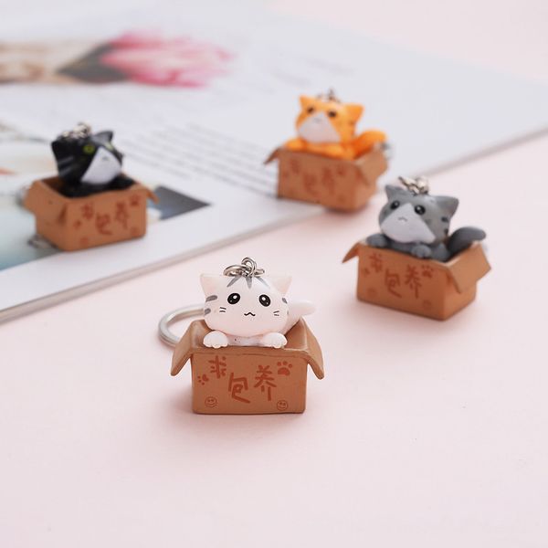 cute little box cat key chain women men kawaii kitten car keychain fashion letter keyring animal jewelry dating 2020, Silver
cute little box cat key chain women men kawaii kitten car keychain fashion letter keyring animal jewelry dating 2020, Silver