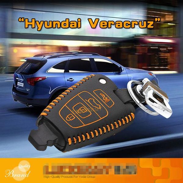 car key bag for hyundai veracruz 2007-2020 suv genuine leather car key bagcase wallet holder key cover car accessories