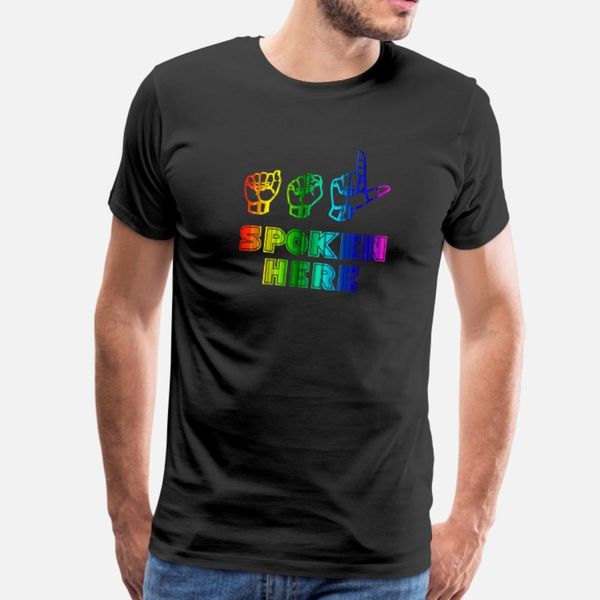 american sign languaget asl spoken here deaf t shirt men personalized cotton o-neck original anti-wrinkle comical summer style family shirt
american sign languaget asl spoken here deaf t shirt men personalized cotton o-neck original anti-wrinkle comical summer style family shirt