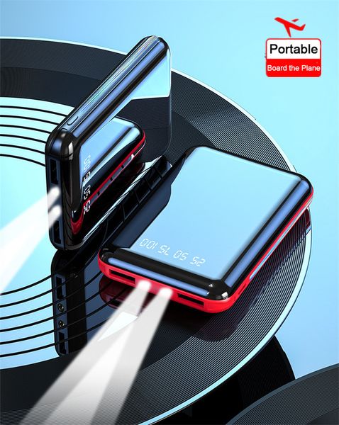 very small fast chip mini power bank 10000mah portable charger powerbank usb 2.1a external battery poverbank with flashlight
very small fast chip mini power bank 10000mah portable charger powerbank usb 2.1a external battery poverbank with flashlight