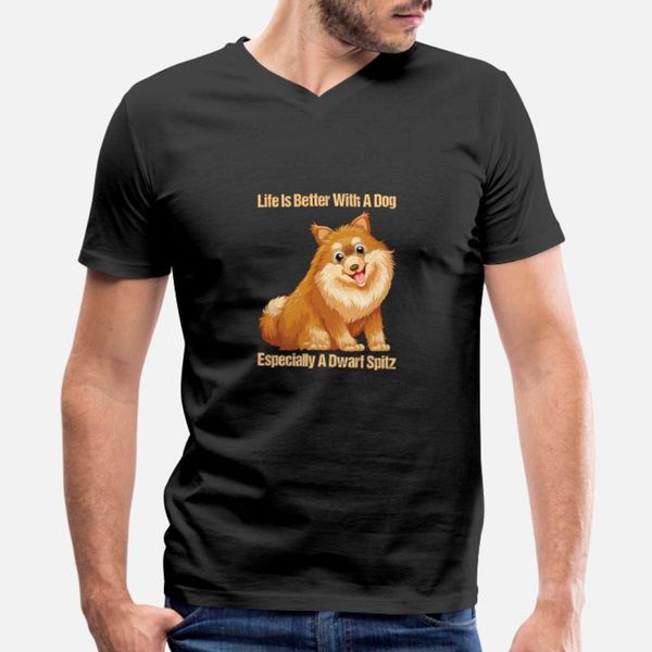 life is better with a dwarf spitz t shirt men designer cotton round neck cool graphic comfortable spring autumn letter shirt
life is better with a dwarf spitz t shirt men designer cotton round neck cool graphic comfortable spring autumn letter shirt