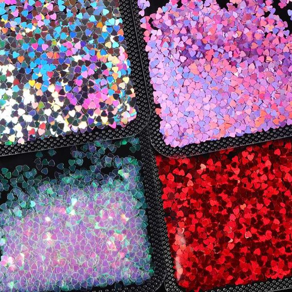 4bag/set holographic heart shape design nails art decoration laser silver red pink sequins spangles polish nails accessories, Silver;gold 
4bag/set holographic heart shape design nails art decoration laser silver red pink sequins spangles polish nails accessories, Silver;gold