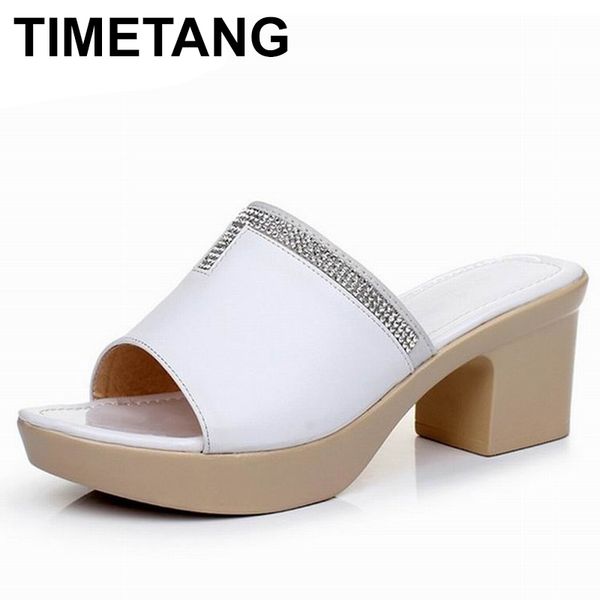 slippers timetang2021summer women genuine leather sandals woman casual shoes high heels platform pumps thick open toe slipperse1314, Black
slippers timetang2021summer women genuine leather sandals woman casual shoes high heels platform pumps thick open toe slipperse1314, Black