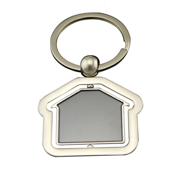 real estate advertising keychains rotate house shape key chain with engrave printing, Silver
real estate advertising keychains rotate house shape key chain with engrave printing, Silver