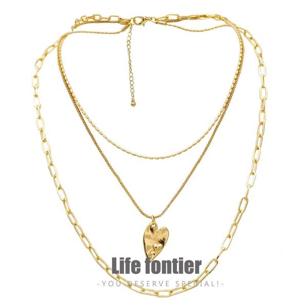 lifefontier boho metal heart pendant choker necklace for women thick chain multilayer long necklaces collar women party jewelry, Silver
lifefontier boho metal heart pendant choker necklace for women thick chain multilayer long necklaces collar women party jewelry, Silver
