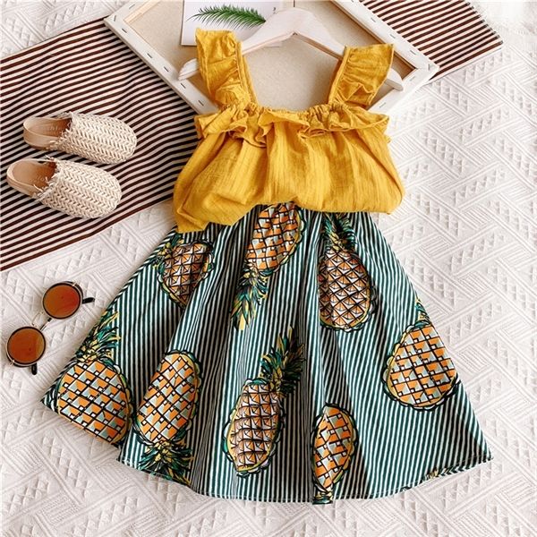 girls clothing set 2020 summer sweet lace sling short sleeve+pinapple fashion girl 2pcs sets children clothes sets 3-7y 0926, White
girls clothing set 2020 summer sweet lace sling short sleeve+pinapple fashion girl 2pcs sets children clothes sets 3-7y 0926, White
