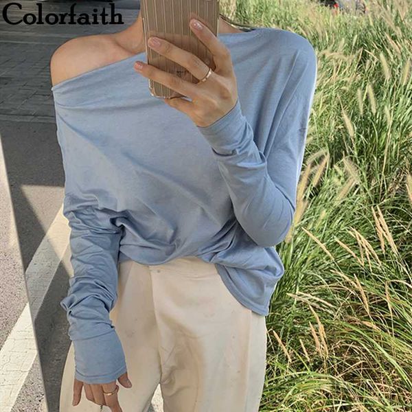 colorfaith new 2020 women autumn winter t-shirts solid slash neck off shoulder casual korean style ladies tees t88855, White
colorfaith new 2020 women autumn winter t-shirts solid slash neck off shoulder casual korean style ladies tees t88855, White