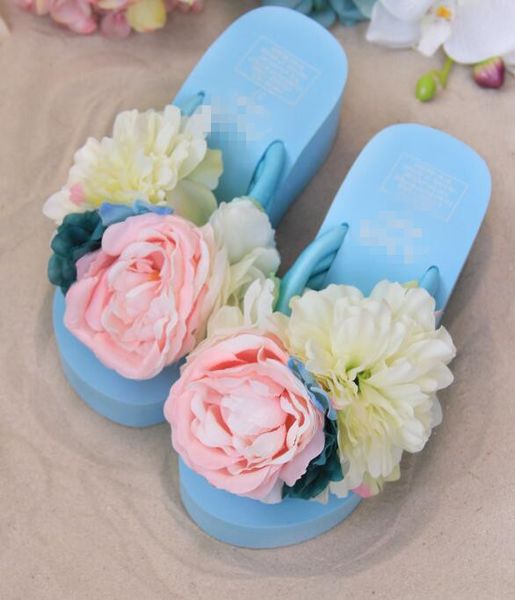 high with flower beach shoe pinches antiskid flip-flops female thick high-heeled platform cool slippers ing, Black
high with flower beach shoe pinches antiskid flip-flops female thick high-heeled platform cool slippers ing, Black