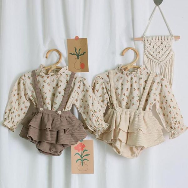 vintage baby girl clothes sets autumn 2 pieces girls floral blouse + baby bodysuit overalls newborn girls clothes outfits, Blue
vintage baby girl clothes sets autumn 2 pieces girls floral blouse + baby bodysuit overalls newborn girls clothes outfits, Blue