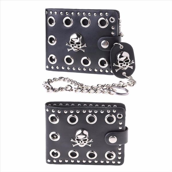 vintage men short purse boys goth skull head cross black leather biker hasp wallet with long key 48cm, Red;black
vintage men short purse boys goth skull head cross black leather biker hasp wallet with long key 48cm, Red;black