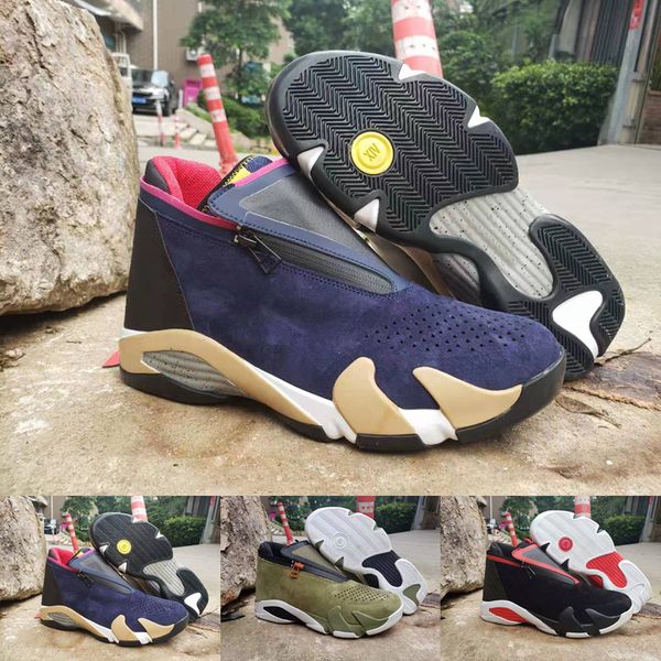 2019 mens 14 zipper basketball shoes designer sneakers suede mesh olive last sblack red jumpman 14s xiv des chaussures hommes trainers, Black
2019 mens 14 zipper basketball shoes designer sneakers suede mesh olive last sblack red jumpman 14s xiv des chaussures hommes trainers, Black