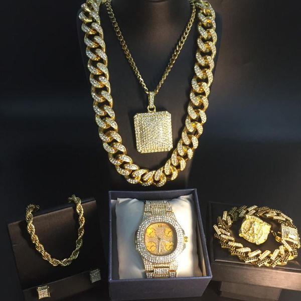 luxury men watch hip hop watch &necklace &pendant & bracelet &ring &earrings combo set pendant rapper iced out cuban men's jewel, Silver
luxury men watch hip hop watch &necklace &pendant & bracelet &ring &earrings combo set pendant rapper iced out cuban men's jewel, Silver