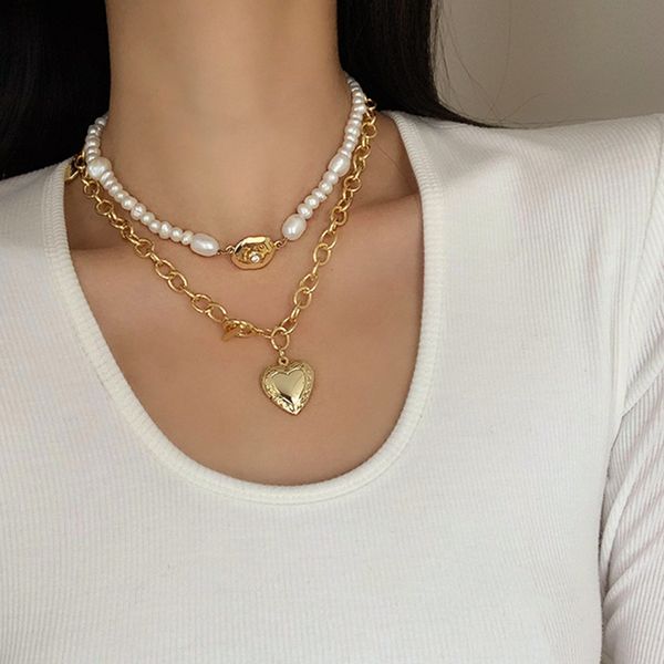 aensoa 2020 korean fashion classic thick chain necklace punk metal gold color heart pendant necklace for men women men jewelry, Silver
aensoa 2020 korean fashion classic thick chain necklace punk metal gold color heart pendant necklace for men women men jewelry, Silver