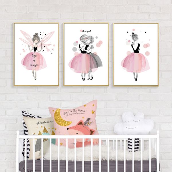 cartoon pink gril princess posters and prints baby wall art picture canvas poster nordic nursery room decoration paintings
cartoon pink gril princess posters and prints baby wall art picture canvas poster nordic nursery room decoration paintings