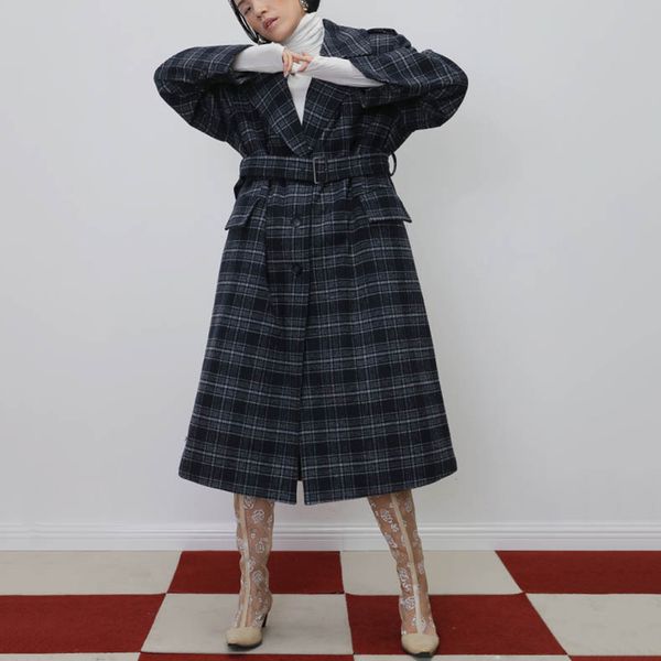 seebeautiful new fashion 2020 spring thick warm plaid lapel long sleeve button packet belt loose coat overcoat women q415, Black
seebeautiful new fashion 2020 spring thick warm plaid lapel long sleeve button packet belt loose coat overcoat women q415, Black