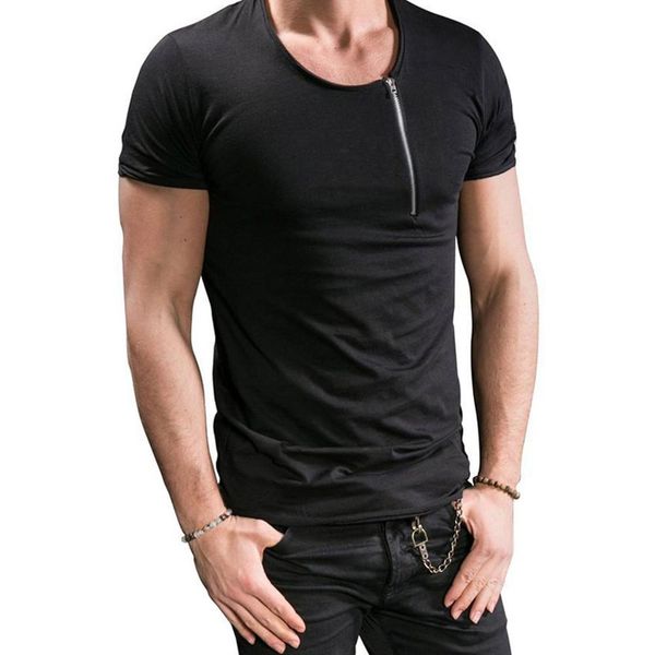 envmenst new summer fashion men t shirt short sleeve solid zipper running fitness fitness leisure tee men clothes
envmenst new summer fashion men t shirt short sleeve solid zipper running fitness fitness leisure tee men clothes