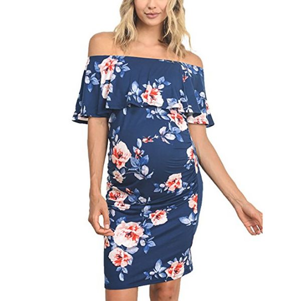 summer dress for pregnant women maternity fashion floral printed dresses pregnancy women stretch bodycon dress for p shoot, White
summer dress for pregnant women maternity fashion floral printed dresses pregnancy women stretch bodycon dress for p shoot, White