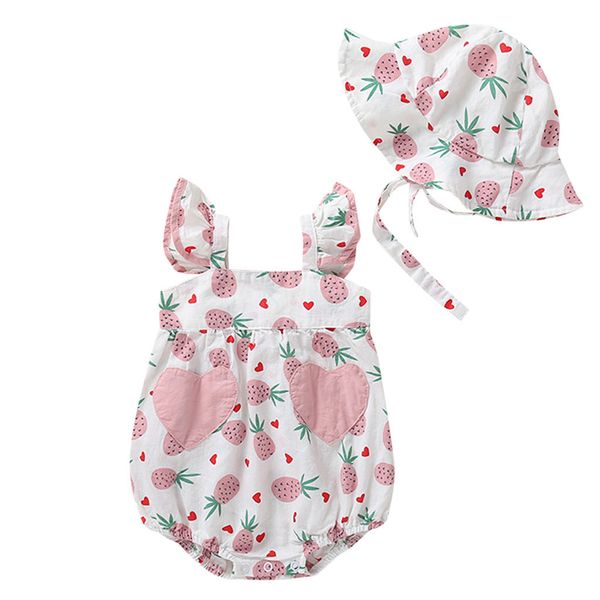 cute straps strawberry print romper 2pcs baby girls jumpsuit romper+sunsuit hat 0-24m age toddler newborn outfits set sale, Blue
cute straps strawberry print romper 2pcs baby girls jumpsuit romper+sunsuit hat 0-24m age toddler newborn outfits set sale, Blue