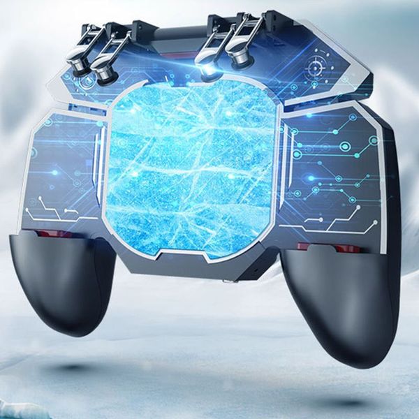 mobile phone cooling fan radiator 6 finger trigger cellphone game controller portable fast cooling gamepad silent cooler
mobile phone cooling fan radiator 6 finger trigger cellphone game controller portable fast cooling gamepad silent cooler